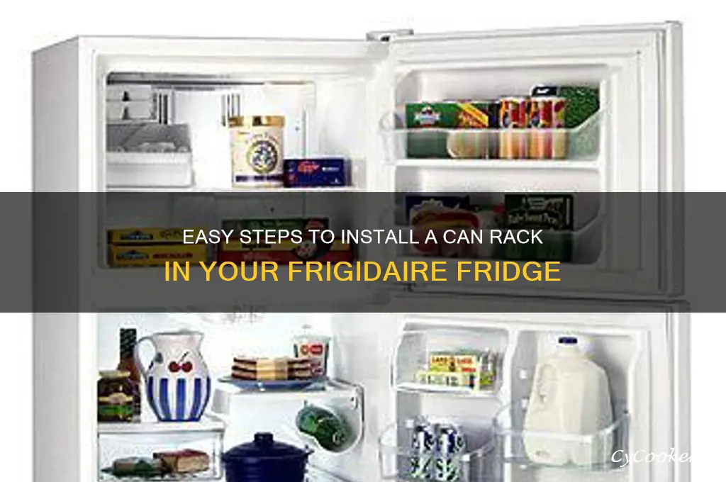 how to install can rack in frigidaire refrigerator