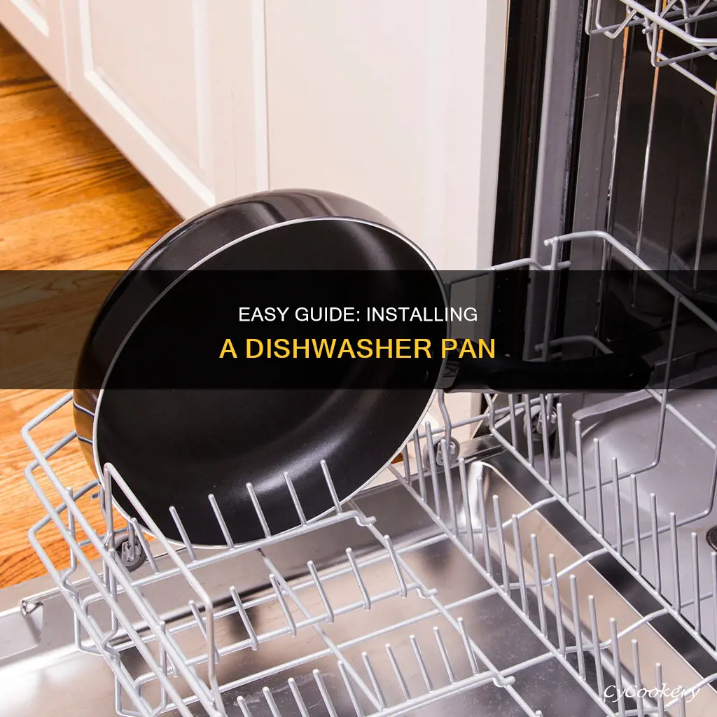 how to install dishwasher pan
