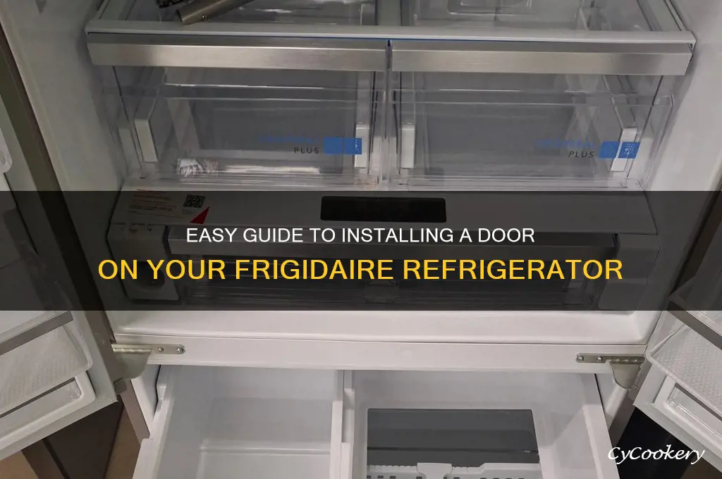 how to install door on frigidaire refrigerator