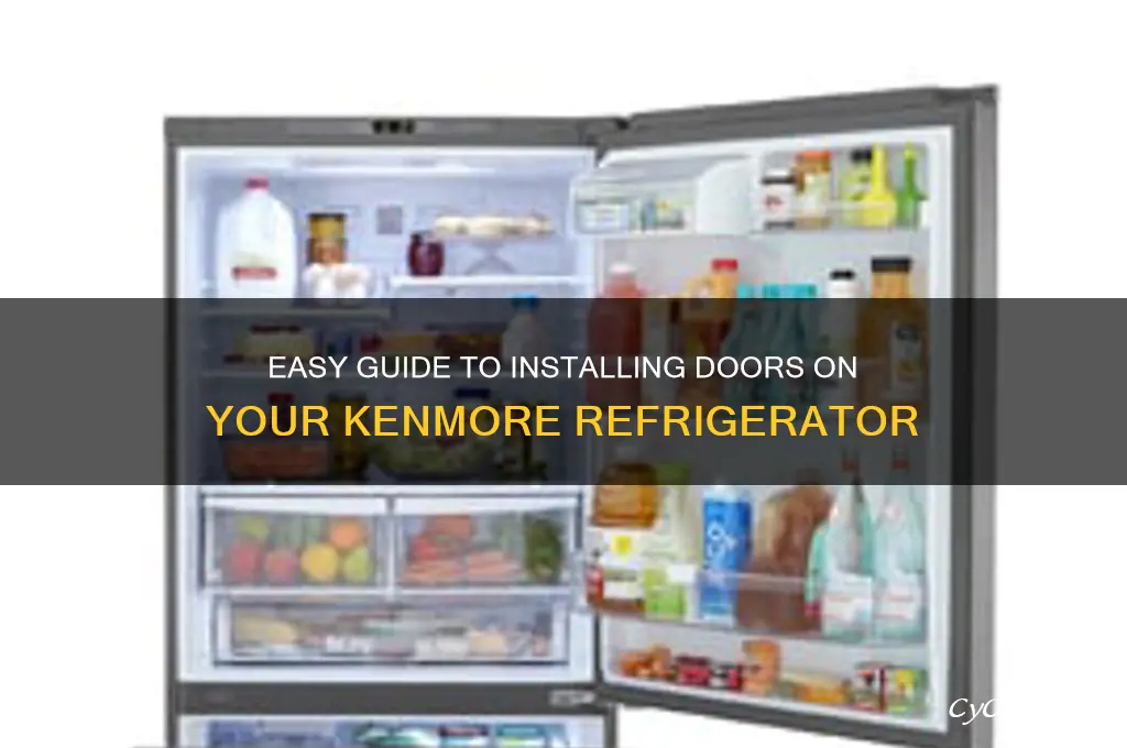 how to install doors on kenmore refrigerator