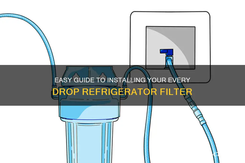 how to install every drop refrigerator filter