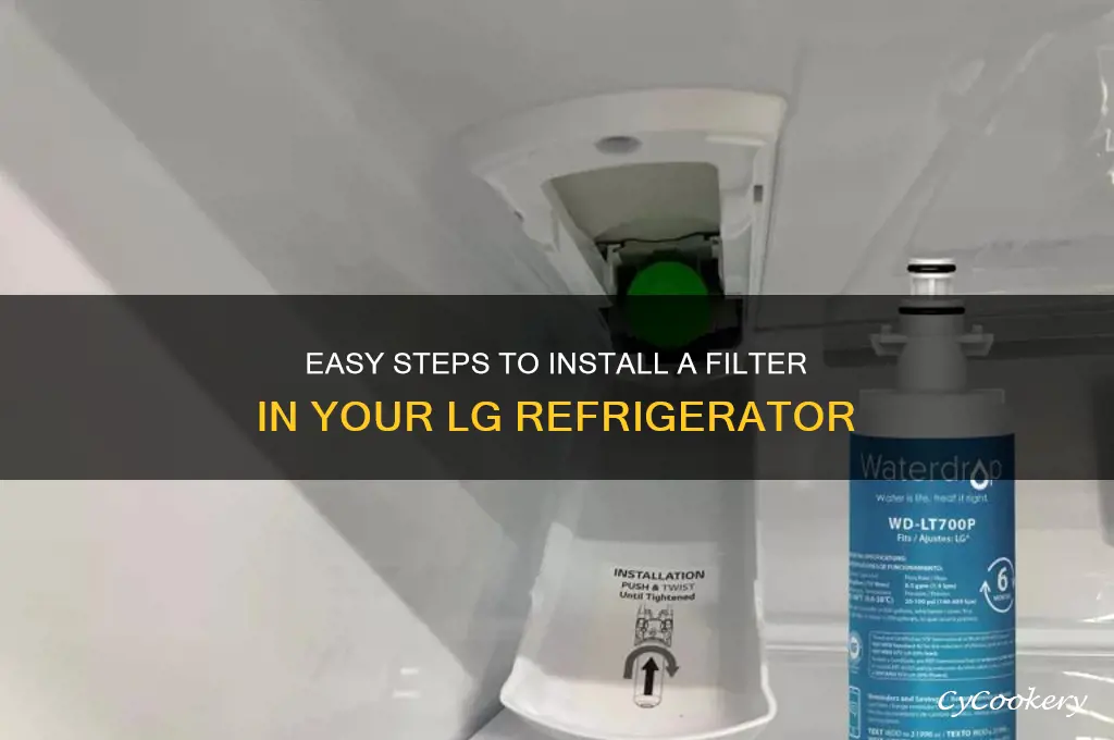 how to install filter in lg refrigerator