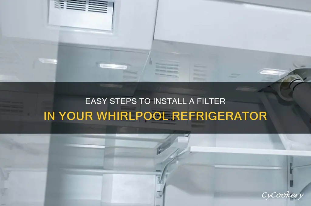 how to install filter in whirlpool refrigerator