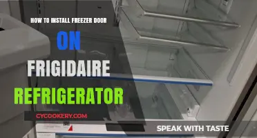 Easy Guide to Installing a Freezer Door on Your Frigidaire Refrigerator