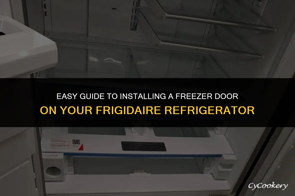 how to install freezer door on frigidaire refrigerator