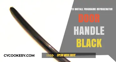 Sleek and Easy: Installing Your Frigidaire Black Refrigerator Door Handle