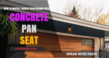 Install a Garage Door: Recessed Concrete Pan Seat Guide