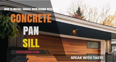 Garage Door Installation: Recessed Concrete Pan Sill Guide