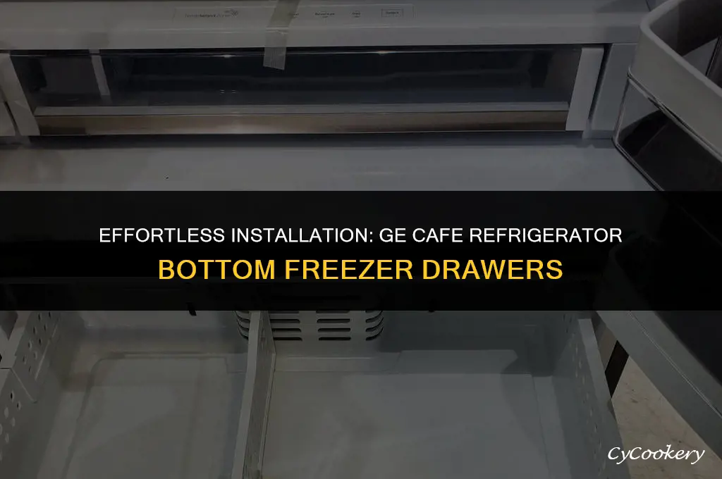 how to install ge cafe refrigerator bottom freezer drawers