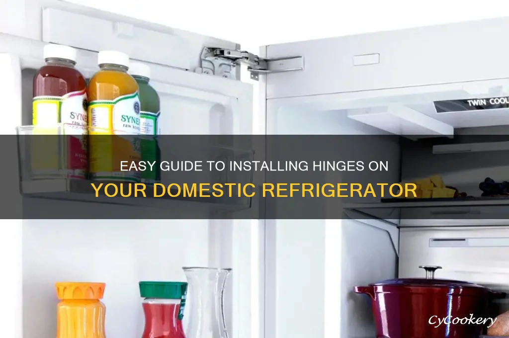 how to install hinges on domentic refrigerator