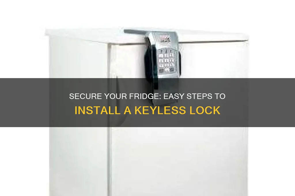 how to install keyless lock onto refrigerator