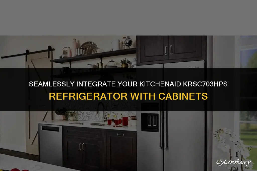 how to install kitchenaid refrigerator krsc703hps flush with cabinets
