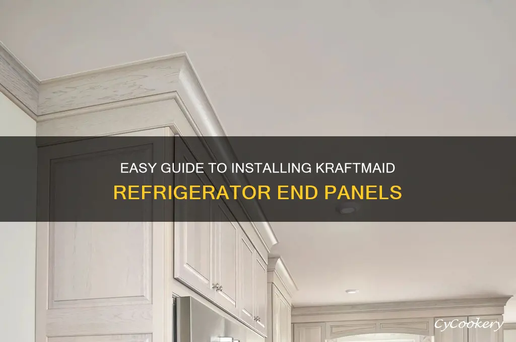 how to install kraftmaid refrigerator end panel