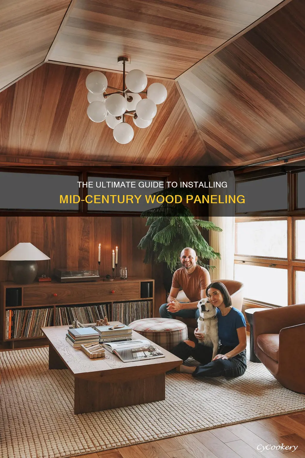 how to install mid century wood pan
