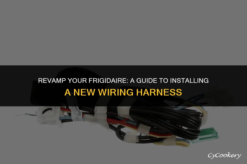 how to install new wiring harness frigidaire refrigerator