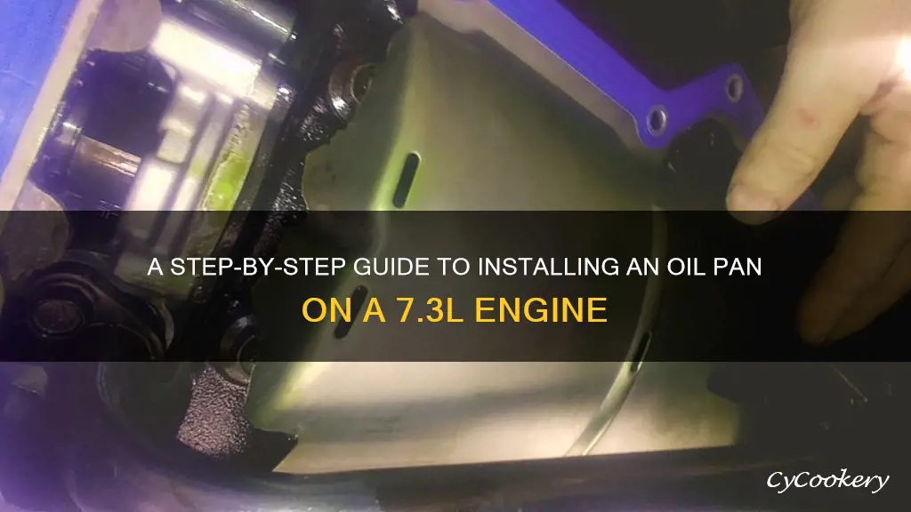 how to install oil pan 7.3