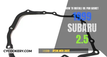 Easy Guide to Installing Oil Pan Gasket in 1999 Subaru 2.5