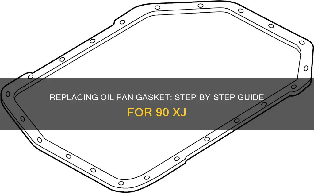 how to install oil pan gasket on a 90 xj