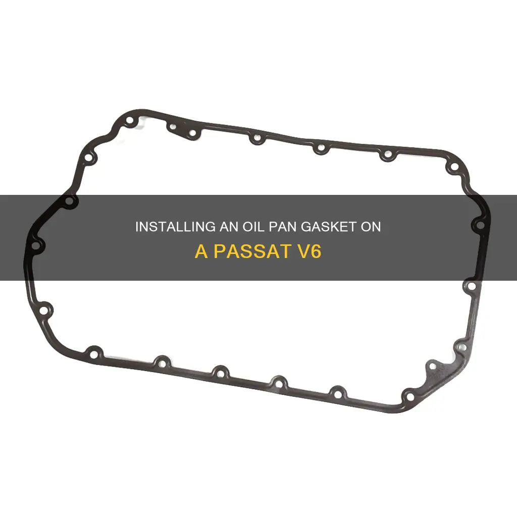 how to install oil pan gasket on passat v6