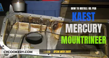 Installing an Oil Pan: Kaest Mercury Mountaineer Guide