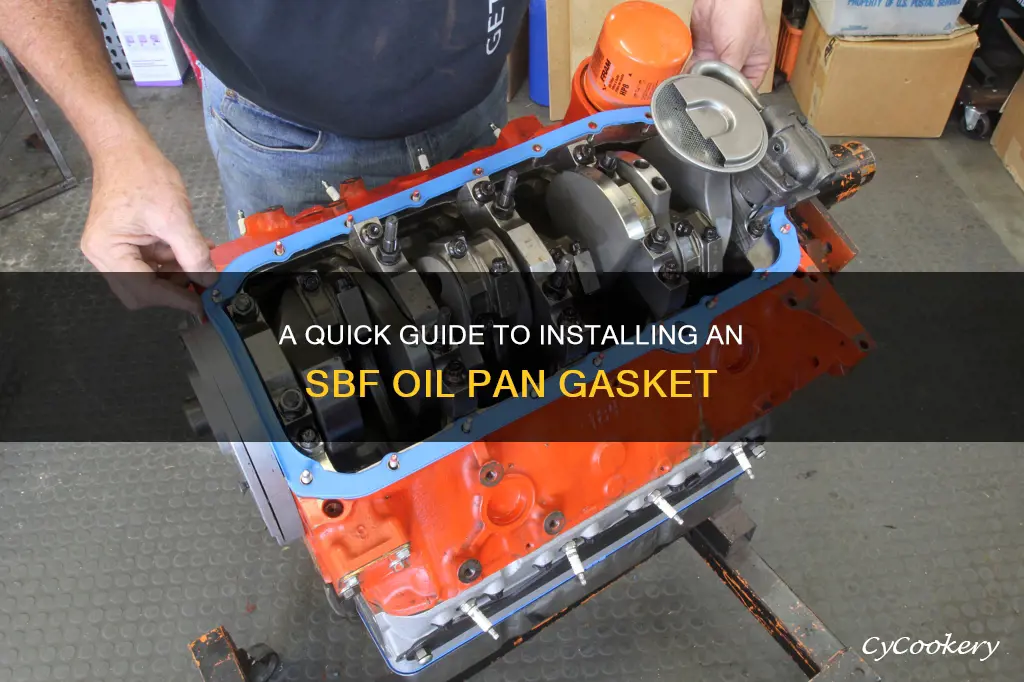 how to install one piece oil pan gadket sbf