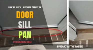 Outdoor Carpet Installation: Door Sill Pan Guide