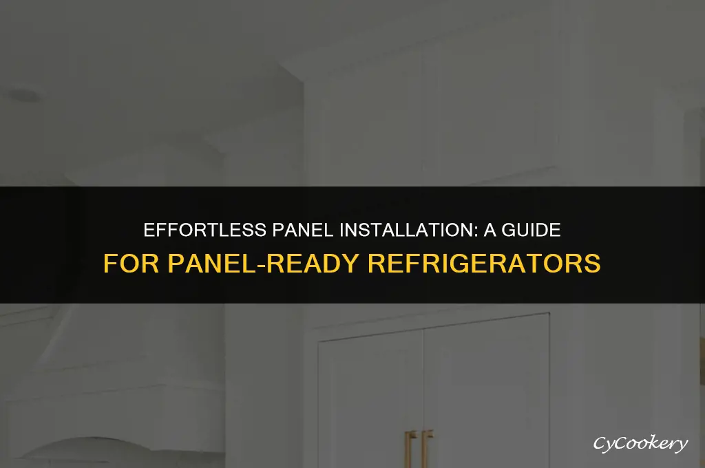 how to install panels on panel ready refrigerator