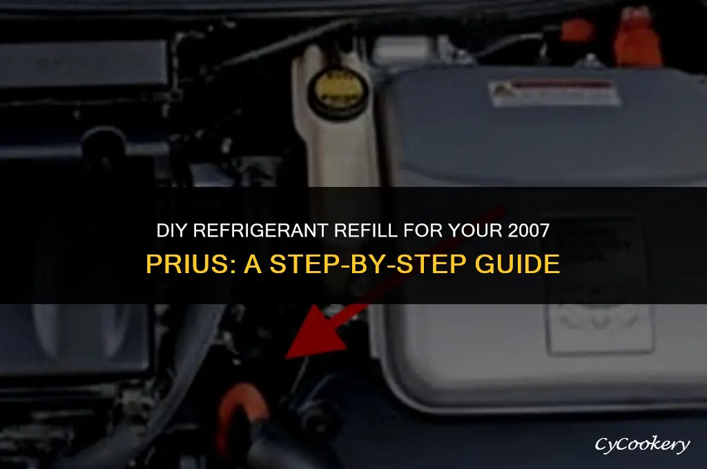 how to install refrigerant in a 2007 prius