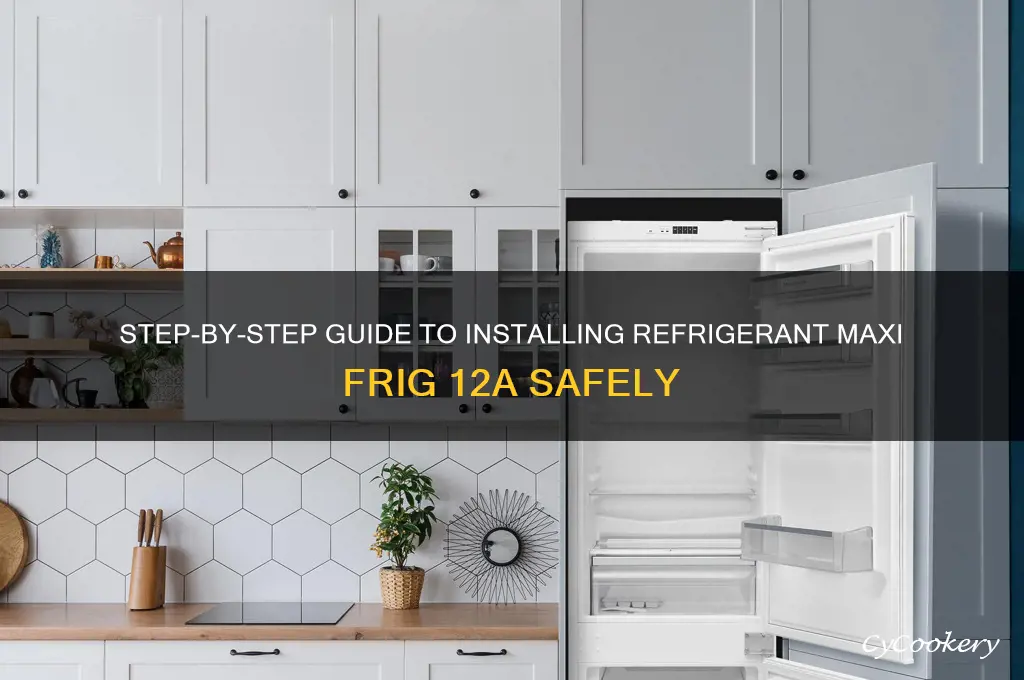 how to install refrigerant maxi frig 12a