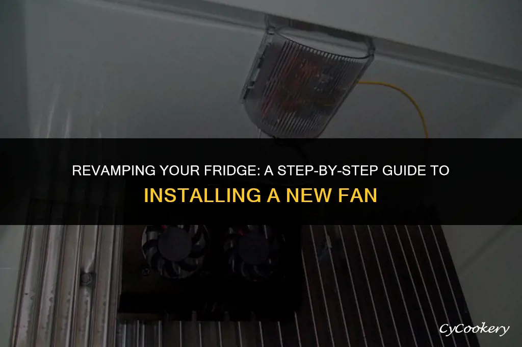 how to install refrigerator fan in a reflection