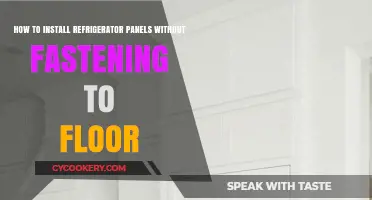 Effortless Refrigerator Panel Installation: No Drilling Required!
