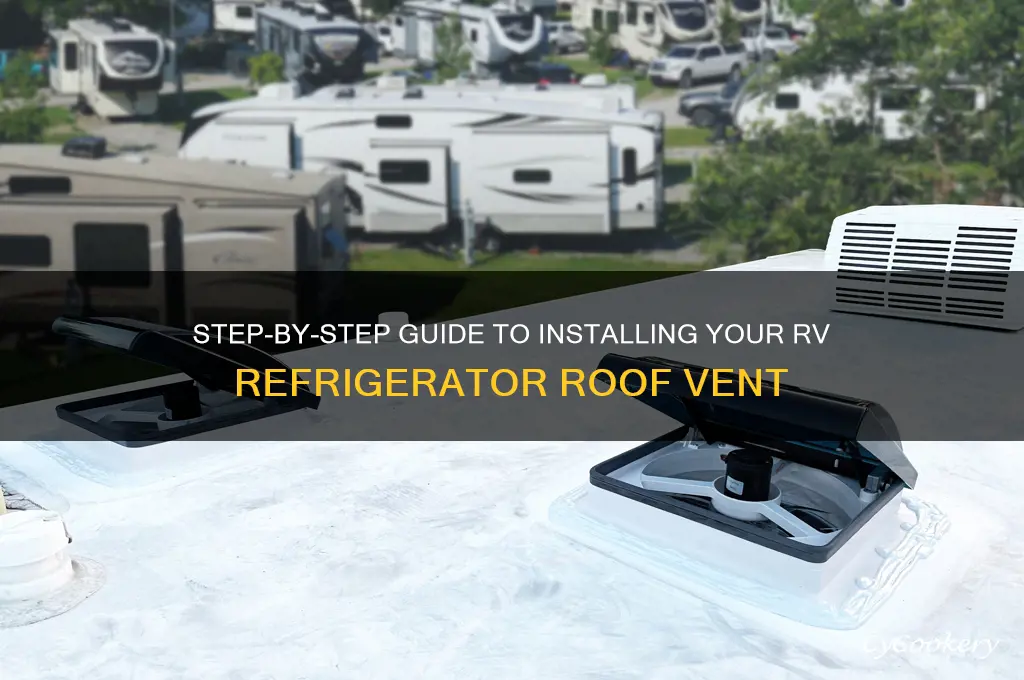 how to install rv refrigerator roof vent