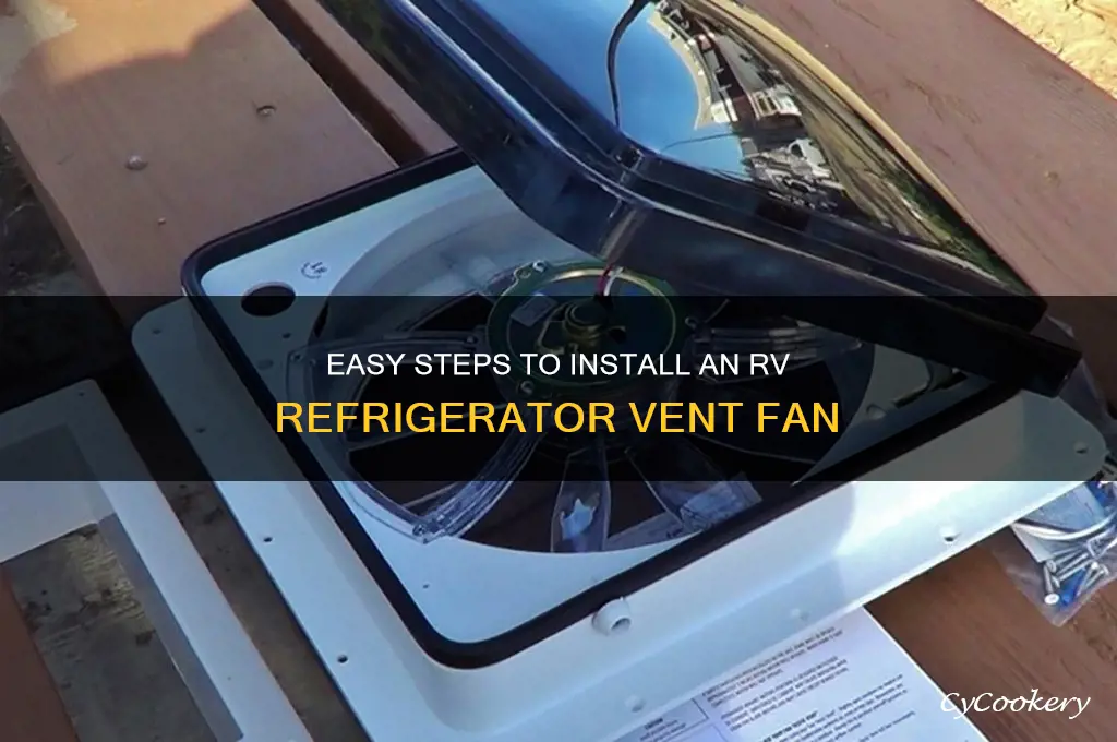 how to install rv refrigerator vent fan