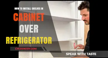 Maximizing Space: A Guide to Installing Shelves in Your Cabinet Over the Refrigerator