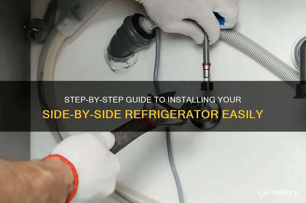 how to install side by side refrigerator