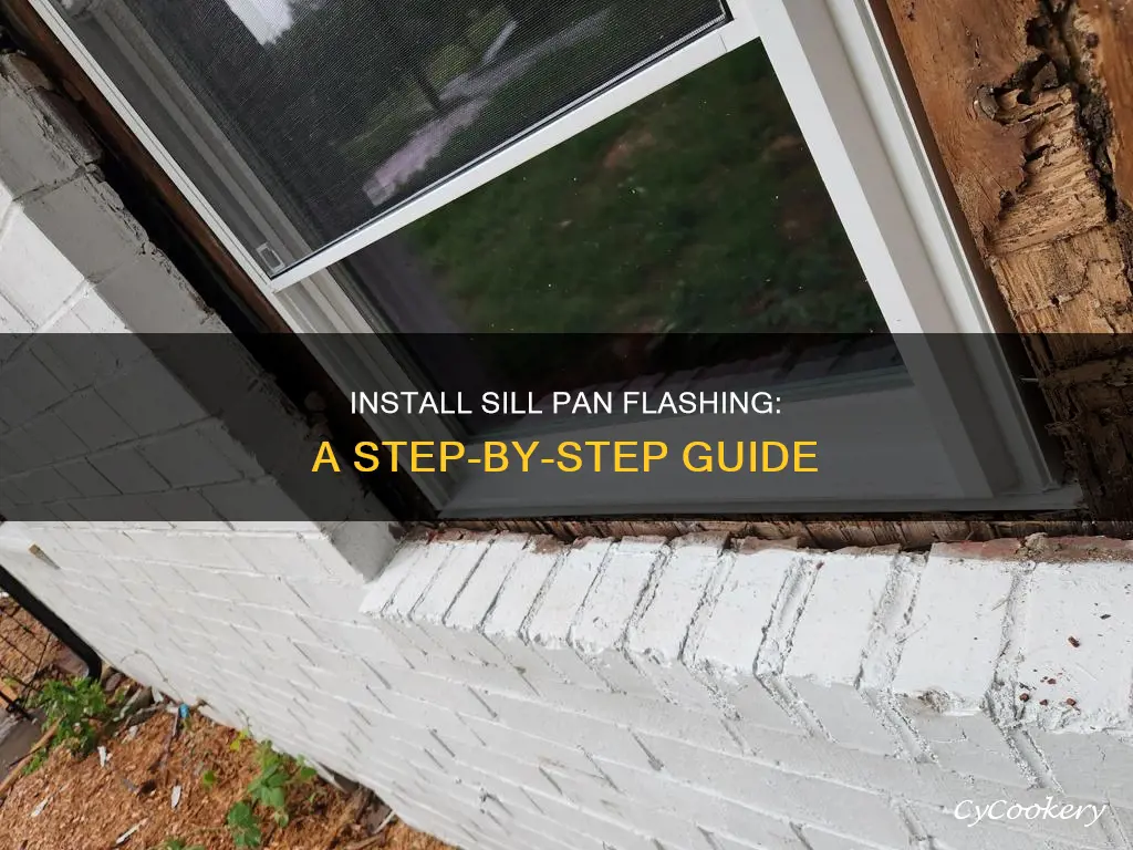 how to install sill pan flashing