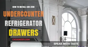 Effortless Installation: Sub-Zero Undercounter Refrigerator Drawers Guide