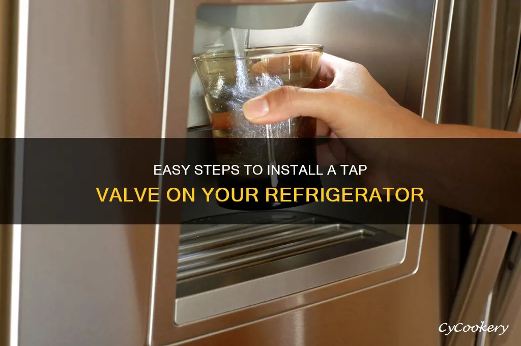 how to install tap valve on refrigerator