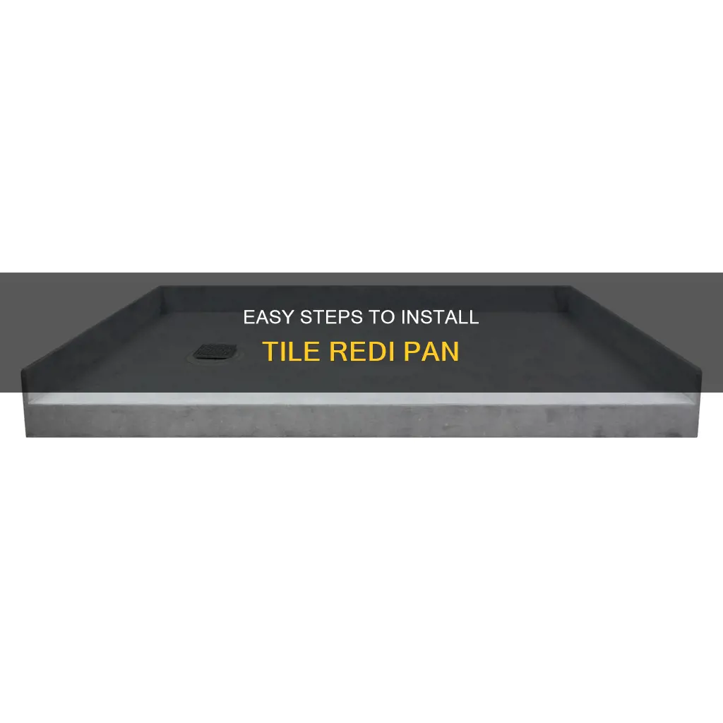how to install tile redi pan