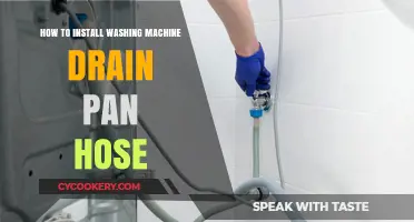 Washing Machine Drain Pan Hose Installation Guide
