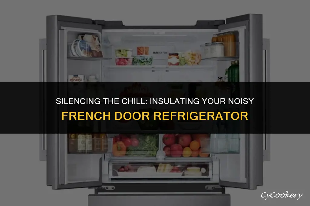how to insulate a noisy french door refrigerator