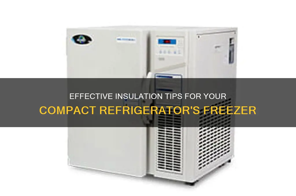how to insulate freezer in compact refrigerator