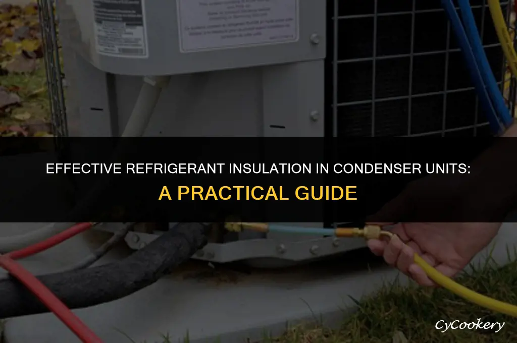 how to insulate refrigerant in the condenser unit