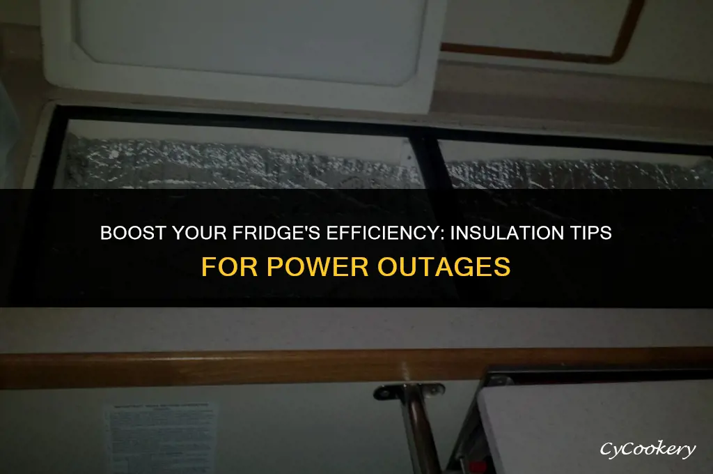 how to insulate refrigerator better for power outages