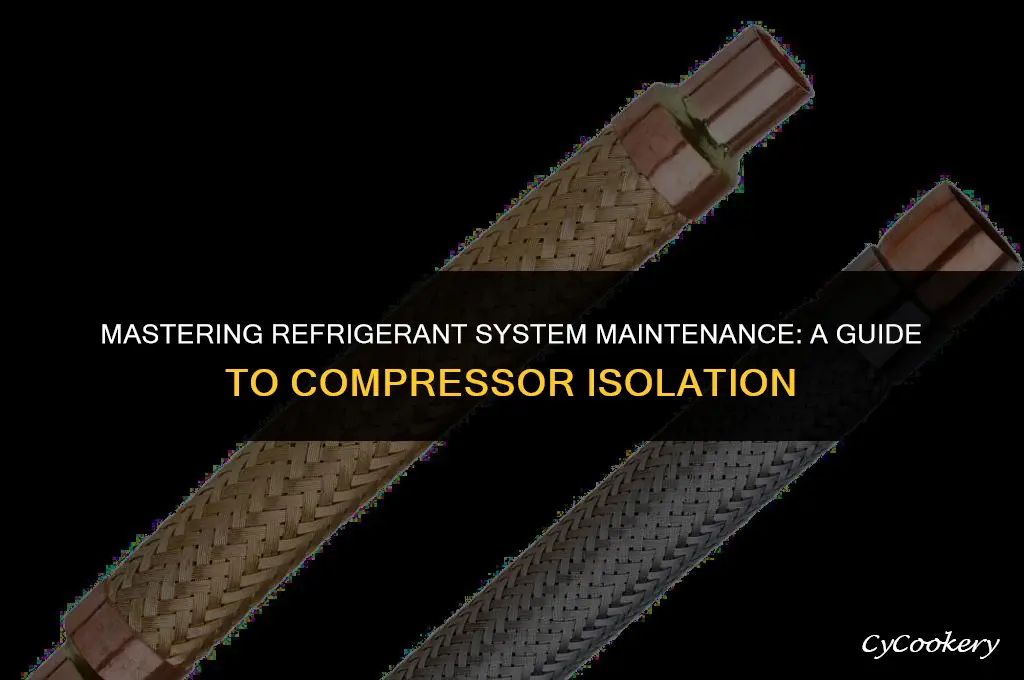 how to isolate a compressor in a refrigerant system