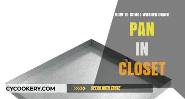 Installing a Washer Drain Pan in Your Closet