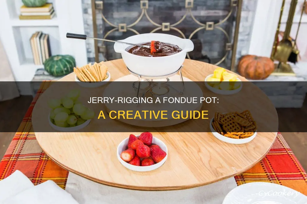 how to jerry rig a fondue pot