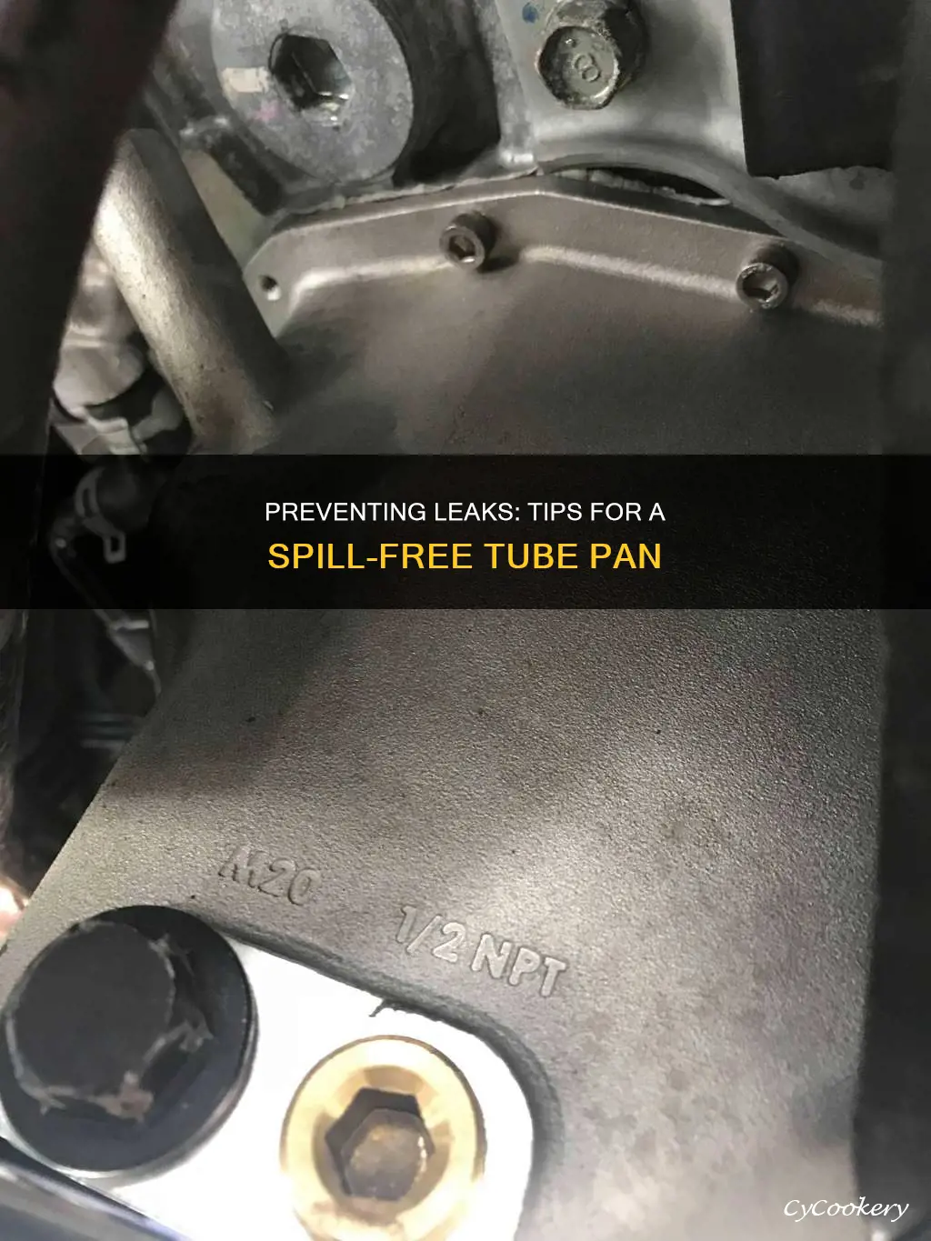 how to keep a tube pan from leaking