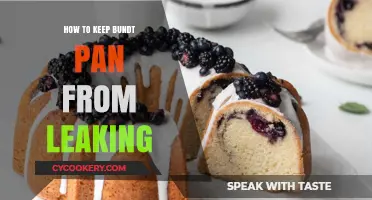 Preventing Leaks: Tips for a Perfect Bundt Pan Experience