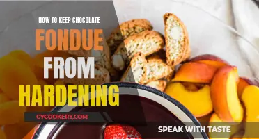 Keep Your Chocolate Fondue Flowing: Tips to Avoid Hardening